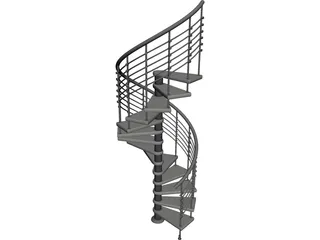 Spiral Staircase  3D Model