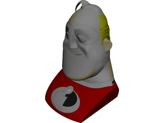 Mr. Incredible Head 3D Model