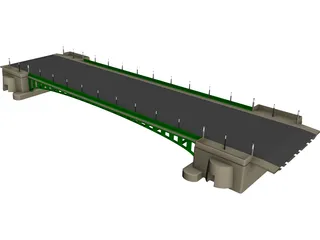 European Bridge 3D Model