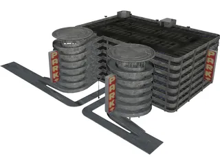 Parking Garage 3D Model