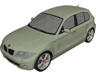 BMW 120i 3D Model 3D Preview