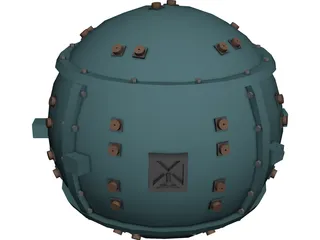 Trinity Atomic Bomb 3D Model
