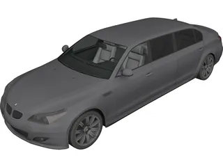 BMW M5 Limo 3D Model 3D Preview