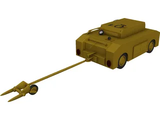 Plane Tug 3D Model