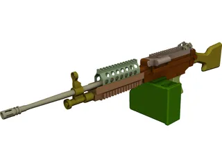 M249 3D Model