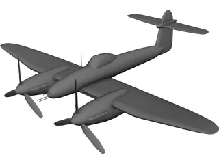 Westland Whirlwind  3D Model