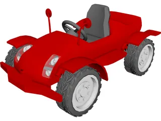 ATV 3D Model 3D Preview