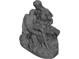 Pieta di Michelangelo 3D Model