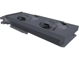 EVGA GeForce GTX 1070 Black Edition CAD 3D Model