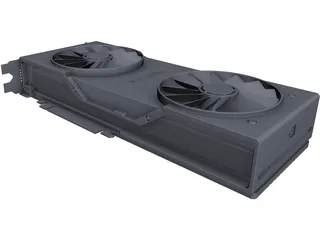 Nvidia GeForce RTX 2080 Founders Edition CAD 3D Model