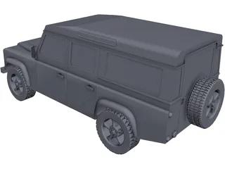 Land Rover Defender 110 CAD 3D Model