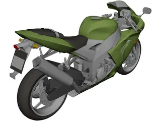 Kawasaki Ninja 3D Model 3D Preview