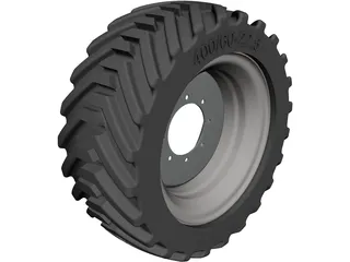 400/60-22.5 Tyre 3D Model