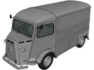 Citroen H Van (1980) 3D Model 3D Preview