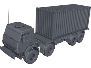 Kamaz 63501 8x8 3D Model