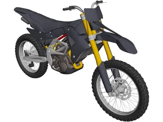 Motocross Bike 3D Model