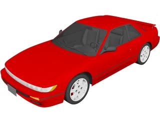Nissan 180SX (1989) 3D Model
