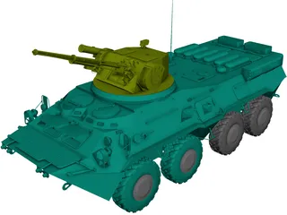 BTR-3E1 3D Model 3D Preview