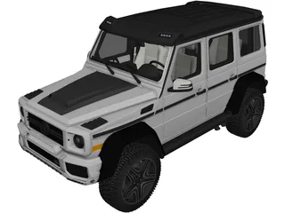 Mercedes-Benz G63 AMG 4x4 Squared 3D Model