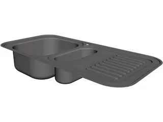 Kitchen Sink CAD 3D Model