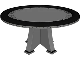 Poker Table 3D Model