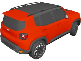 Jeep Renegade Latitude (2015) 3D Model