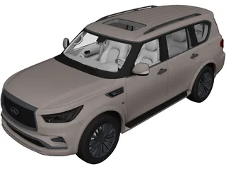 Infiniti QX80 (2018) 3D Model