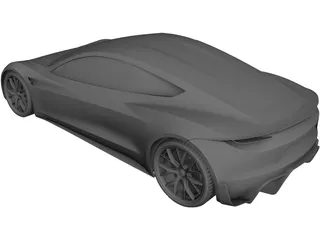 Tesla Roadster (2020) 3D Model