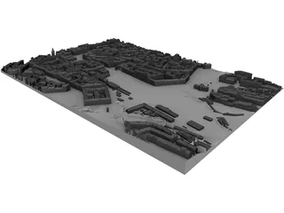 Prague City 3D Model