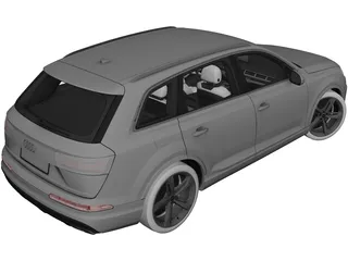Audi Q7 (2019) 3D Model