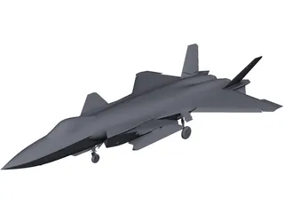 Chengdu J-20 3D Model