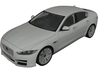 Jaguar XE (2018) 3D Model