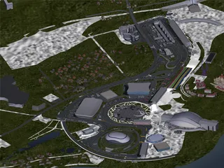 Sochi Autodrom F1 Track 3D Model