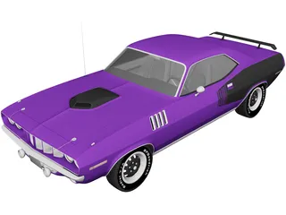 Plymouth Barracuda (1971) 3D Model