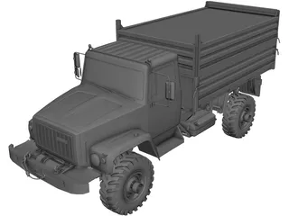 GAZ 33081 3D Model 3D Preview