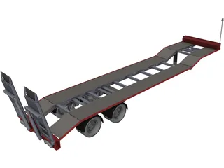 Low Loader CAD 3D Model