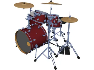 Drums 3D Model