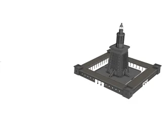 Alexandria Lighthouse 3D Model