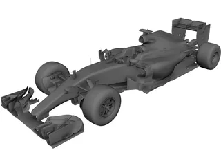 Mercedes-Benz F1 W06 Hybrid (2015) 3D Model