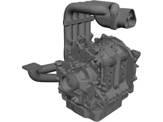 Mazda 13B Engine 3D Model