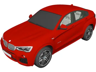 BMW X4 (2014) 3D Model