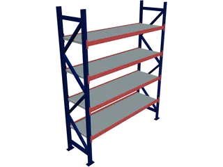 Industrial Shelf 3D Model