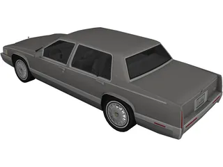 Cadillac Deville (1992) 3D Model