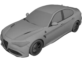 Alfa Romeo Giulia Quadrifoglio 3D Model