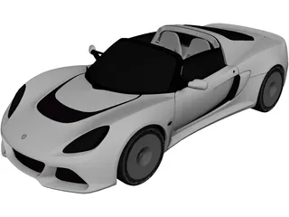 Lotus Exige S Roadster (2013) 3D Model 3D Preview