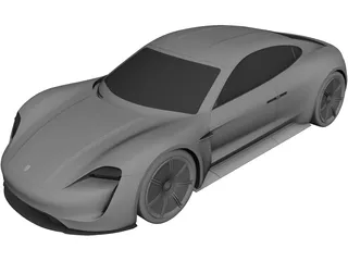 Porsche Mission R Concept (2015) 3D Model 3D Preview