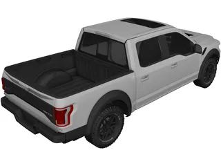 Ford F-150 Raptor (2017) 3D Model