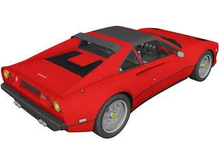 Ferrari 308 GTB GTS (1975) 3D Model