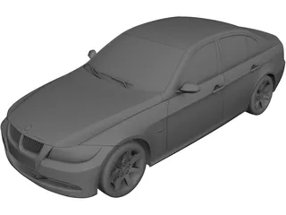 BMW 330 Sedan 3D Model 3D Preview