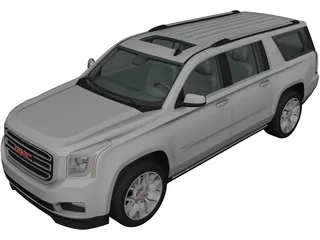 GMC Yukon XL (2014) 3D Model 3D Preview